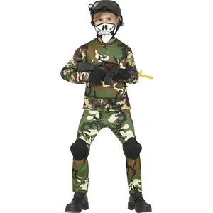 Fiestas Guirca Verkleedpak Leger Jongens Polyester Mt 128/134Vendu parcdiscount