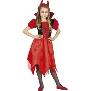 Fiestas Guirca - Little Devil meisjes (7-9 jaar)Vendu parbol