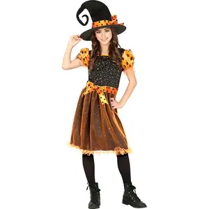 Comparateur de prix : FIESTAS GUIRCA Déguisement de sorcière orange pour fille