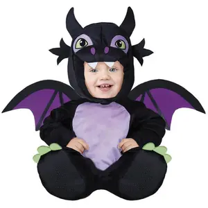 Fiestas Guirca - Jumpsuit zwarte draak - 12-18 maanden pas cher