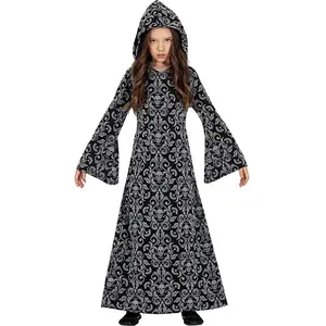 Fiestas Guirca - Black hooded witch meisjes (5-6 jaar)Vendu parbol