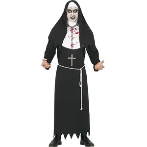 Fiestas Guirca Monnikenkostuum Horror Heren Polyester Zwart Mt 48/50 pas cher