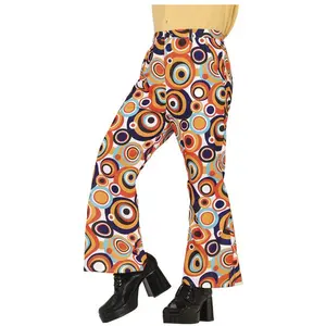 Guirca Pantalon imprimé à pois adulte des années 70 (L) pas cher