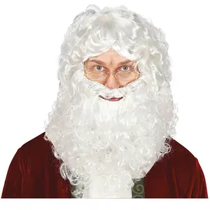 Fiestas Guirca Pruik met baard Kerstman luxe pas cher