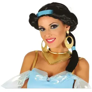 Fiestas Guirca Pruik Prinses Synthetisch Zwart One-sizeVendu parbol