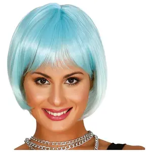 Fiestas Guirca - Turquoise bob pruik pas cher