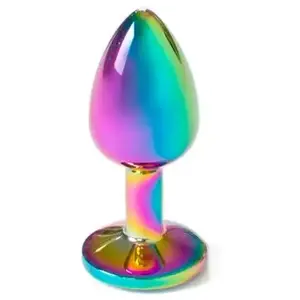 SECRETPLAY TOYS | Secret Play - Metal Butt Plug Rainbow Small Size 7 C...