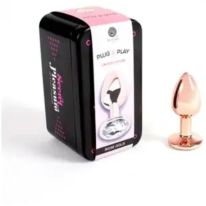 SECRETPLAY TOYS | Secret Play - Metal Butt Plug Rose Gold Small Size 7...