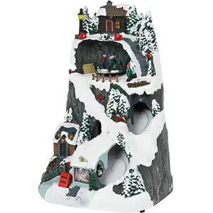Wellhome Village De Noël Pour Décoration Avec Lumières Led Et Mouvemen... pas cher