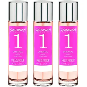 3 x Caravan Parfum Femme N°1-150 ml.