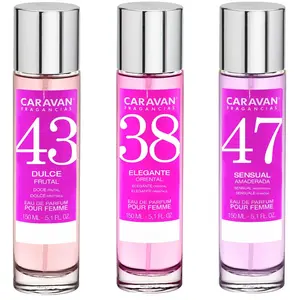 3 x Caravan Parfum Femme N°43 N°38 N° 47-150 ml. pas cher