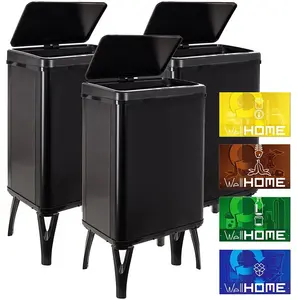 Wellhome Poubelles Intelligentes 40l 3 UnitésVendu parbricoinn