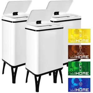 Wellhome Poubelles Intelligentes 40l 3 UnitésVendu parbricoinn