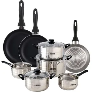 Wellhome Ensemble De Casseroles Et Poêles Pk8176 11 Pièces pas cher