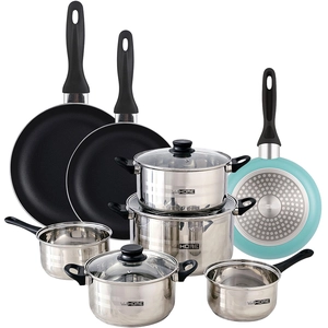 Wellhome Ensemble De Casseroles Et Poêles Pk8178 11 Pièces pas cher