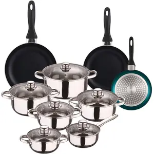 Wellhome Ensemble De Casseroles Et Poêles Pk8180 15 Pièces pas cher