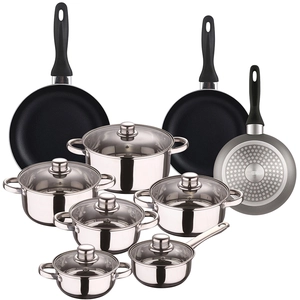 Wellhome Ensemble De Casseroles Et Poêles Pk8182 15 Pièces pas cher
