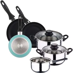 Wellhome Ensemble De Casseroles Et Poêles Pk8196 8 Pièces pas cher