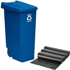 Wellhome Poubelle De Recyclage 110l pas cher