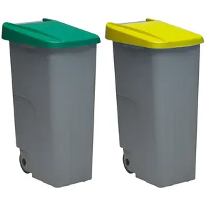 Denox Poubelle De Recyclage Pack Closed 110l 2 Unités pas cher