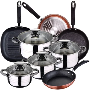 San Ignacio Batterie De Cuisine Dina 20/24/28 Cm Pk3745 8 Pièces Avec ... pas cher