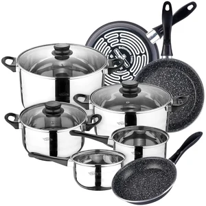 San Ignacio Ensemble De Casseroles Et Poêles Toledo 18/20/24 Cm Pk3786 8 Pièces pas cher