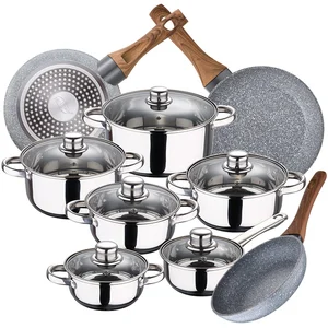 San Ignacio Ensemble De Casseroles Et Poêles Cassel 22/26/28 Cm Pk3844 12 Pièces pas cher
