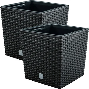 Wellhome 2 Unités De Pots De Temps Avec Un Cubilete Pour La Plantation 64l 40x40x41 Cm pas cher