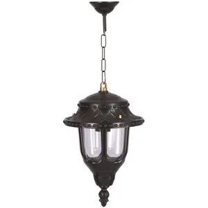 Wellhome - Plafonnier d'extérieur Noir, 25x25x50 cm avec structure abs... pas cher