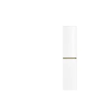 Colonne de salle de bain NELI 2 portes 140x30x27 cm chêne et blanc T-BATH pas cher
