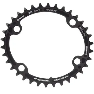 Rotor Aldhu Kettingblad 110x4 buiten ovaal, zwart Uitvoering 52T pas cher