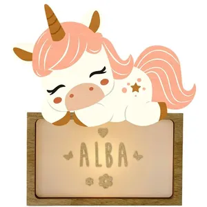 VINTIUN Lampe À Poser Personnalisable - Licorne pas cher