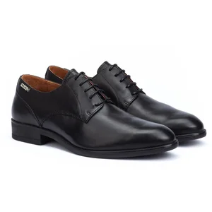 Derbie Pikolinos Bristol M7J-4187XL - Noir - Homme - 100% Vachette - Soudé - Fibre synthétique pas cher