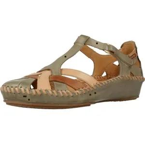 Sandale - nu-pieds PIKOLINOS 77924 - Cuir - Compensé - Vert pas cher