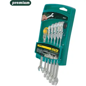 Mota Herramientas Clé à Cliquet Combinée Articulée Ewj1 8-17 Mm 6 Unités pas cher