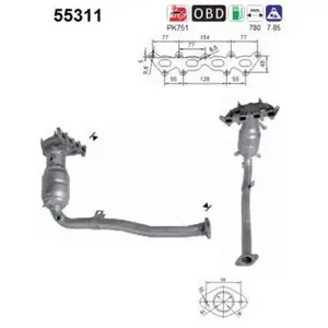 Katalysator 55311 AS pas cher