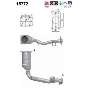 Katalysator Citroen 15772 AS pas cher