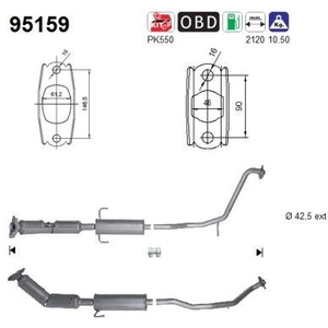 Katalysator 95159 AS pas cher