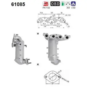 Katalysator 61085 AS pas cher