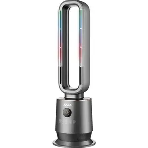 Ventilateur Sans Pales Chaud/Froid Oscillant 70° Chauffage Céramique PTC 2000W Télécommande Minuterie 12h LED 8 Couleurs Jocca pas cher