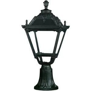 DOPO Borne classique INDURA MEDIUM 4 IP55 E27 70W 710mm Noir pas cher
