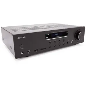 Aiwa AMU-120BTBK audio versterker 2.0 kanalen Thuis Zwart pas cher