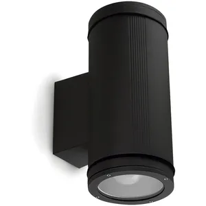 DOPO Applique tramuntana IP65 E27 2x20W up-down Noir pas cher
