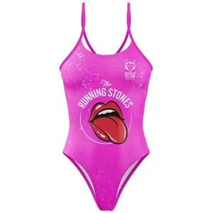 Otso Maillot De Bain Running Stones Pink pas cher