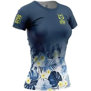 Otso T-shirt T-shirt Met Korte Mouwen Blauw S Vrouw pas cher