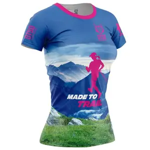 Otso Made To Trail T-shirt Met Korte Mouwen Blauw L Vrouw pas cher