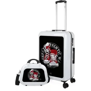 SKPAT Set Valise Rigide, Lot De Valises Soute Avion 4 Roulettes 133665B Blanco-Promenade pas cher