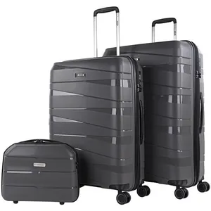 Comparateur de prix : JASLEN Set Valise Rigide 3 Pièce 161316B  Brown Métallique