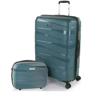 JASLEN Set Valise Rigide 3 Pièce 161370B  Bleu Métallique pas cher