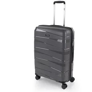Valise Moyenne - JASLEN - 161360 - Gris - Coque Rigide - Cadenas TSA pas cher